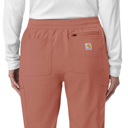 Force Cross-Flex C53110 Cargo Jogger Scrub Pants Wildrose Model Image Alternate | Carhartt