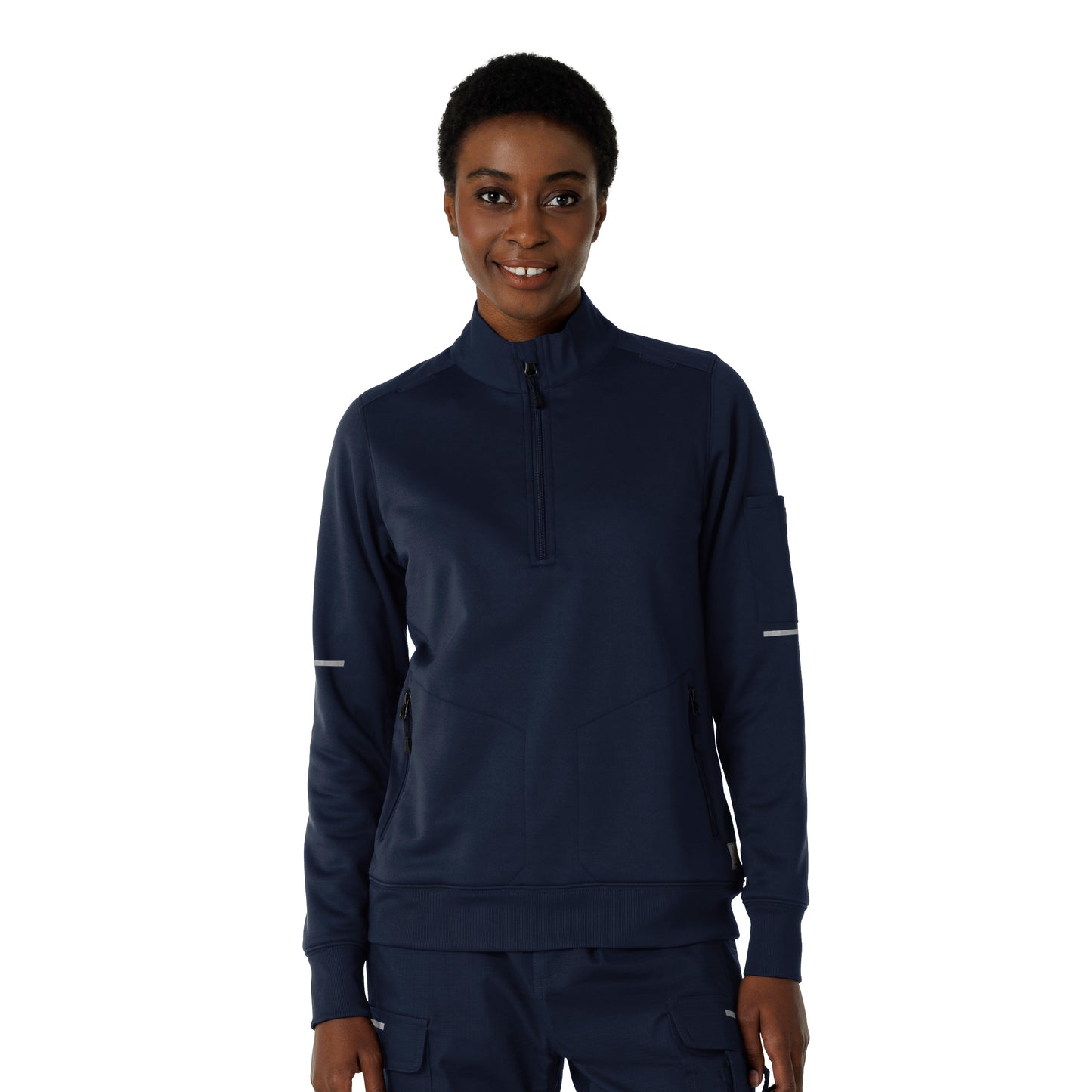 Rugged Flex C82912 Women's Half Zip Dark Navy