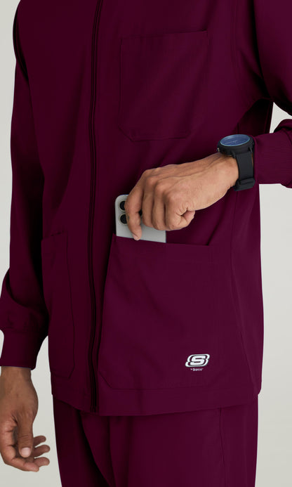 Skechers SK0408 Structure Scrub Jacket Wine