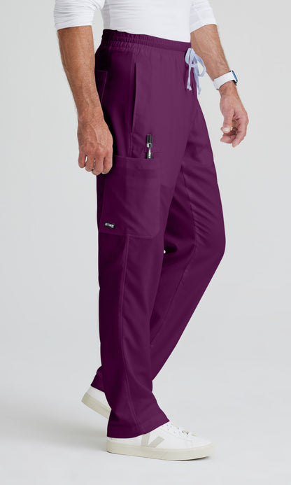 Grey's Anatomy GRP558 Evan Scrub Pants Wine