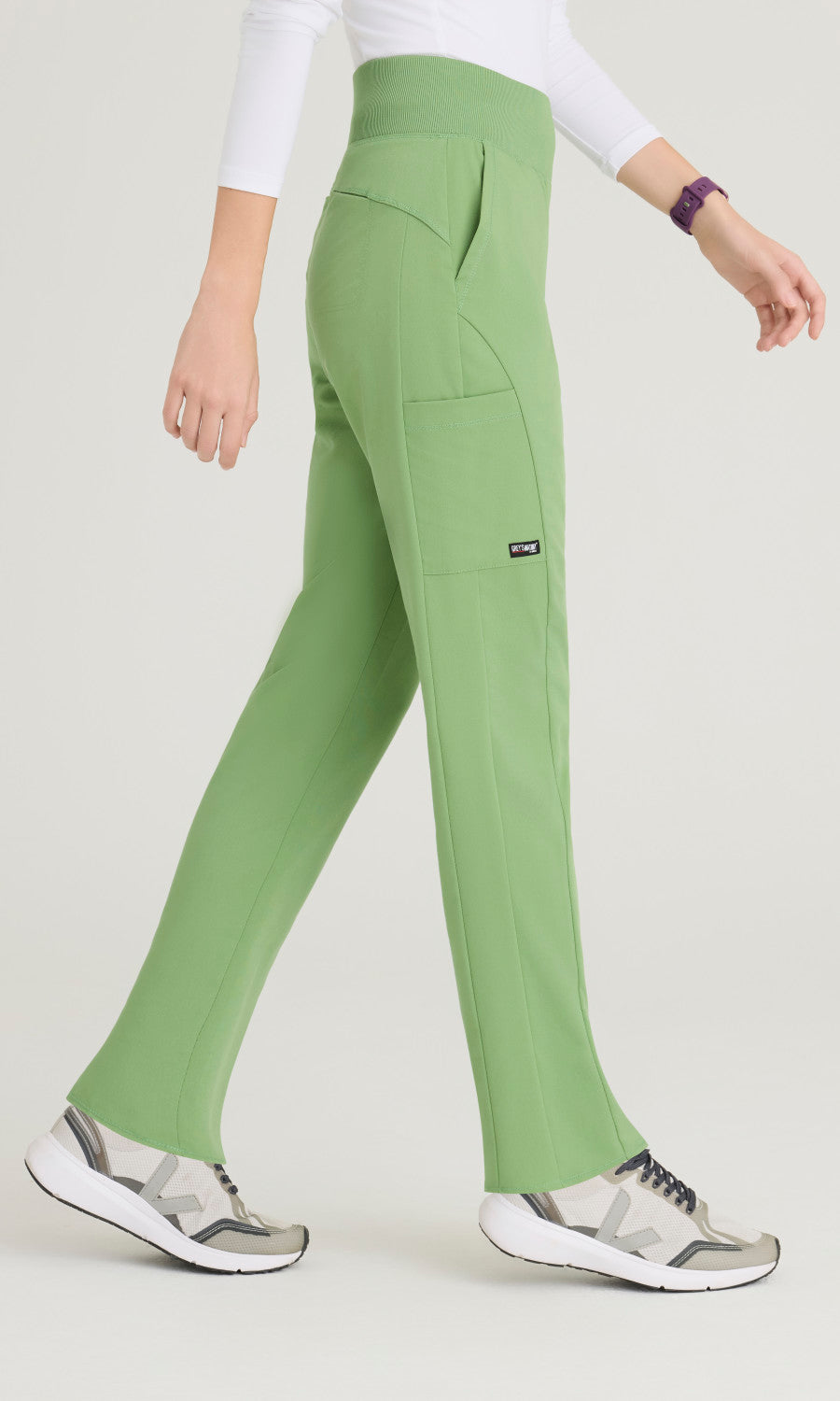 Grey's Anatomy Spandex Stretch GRSP692 Renee Pant Sweet Basil