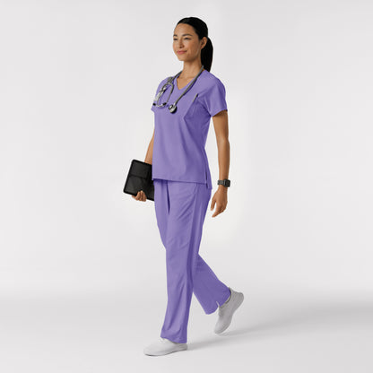 Boundless 5251 Bootcut Scrub Pants Iris Purple Model Image Alternate | Wink