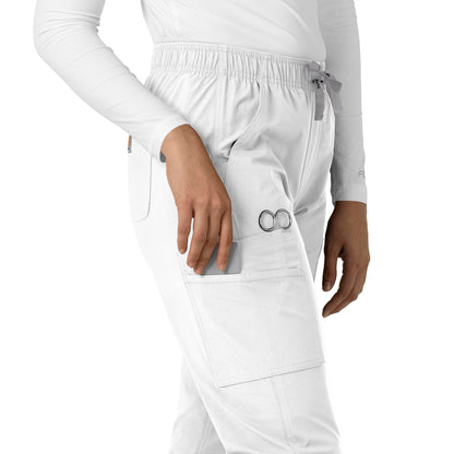 Force Essentials C51213 Straight Leg Scrub Pants White Model Image Alternate | Carhartt