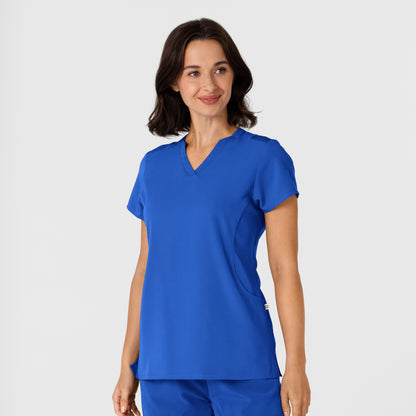 Nova 6432 Flex-n-Reach V-Neck Scrub Top Royal Model Image Right Side | Wink