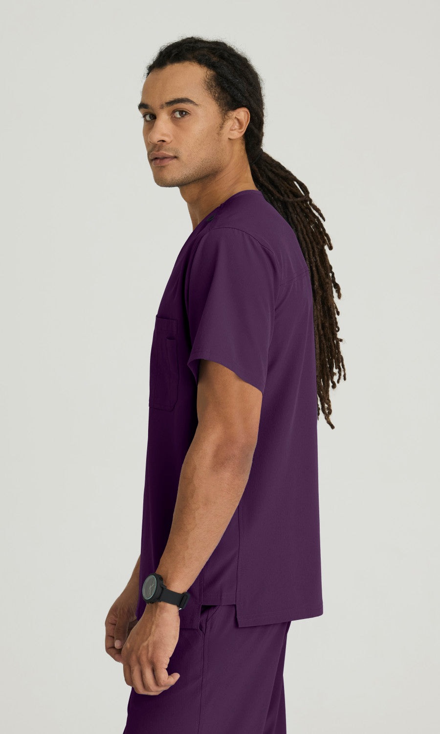 Skechers SK0112 Structure Scrub Top Eggplant