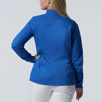 ProFlex LJ701 Women's 3 Pocket Scrub Jacket Royal Image