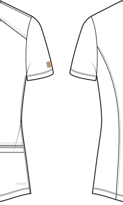 Grey's Anatomy Evolve GSST180 Rhythm Scrub Top True Red