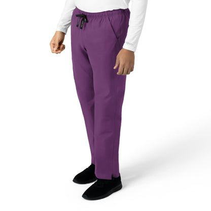 Force Essentials C55013 Unisex Elastic Waist Cargo Scrub Pants Eggplant Model Image Right Side | Carhartt