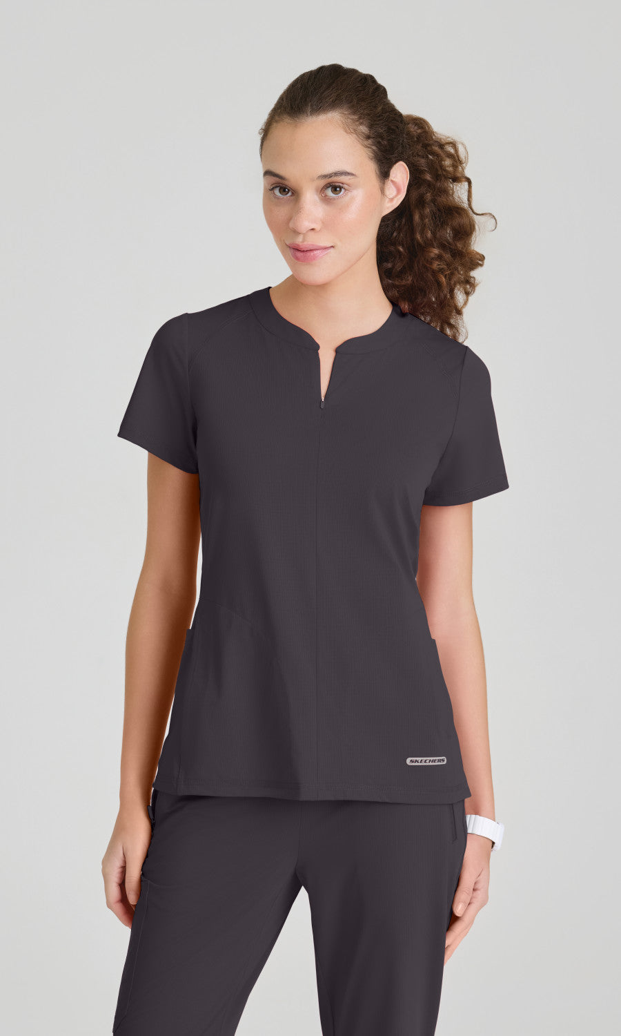 Skechers Slip-ins SKT304 Women's Glide Top in Pewter by Barco Model Image Front