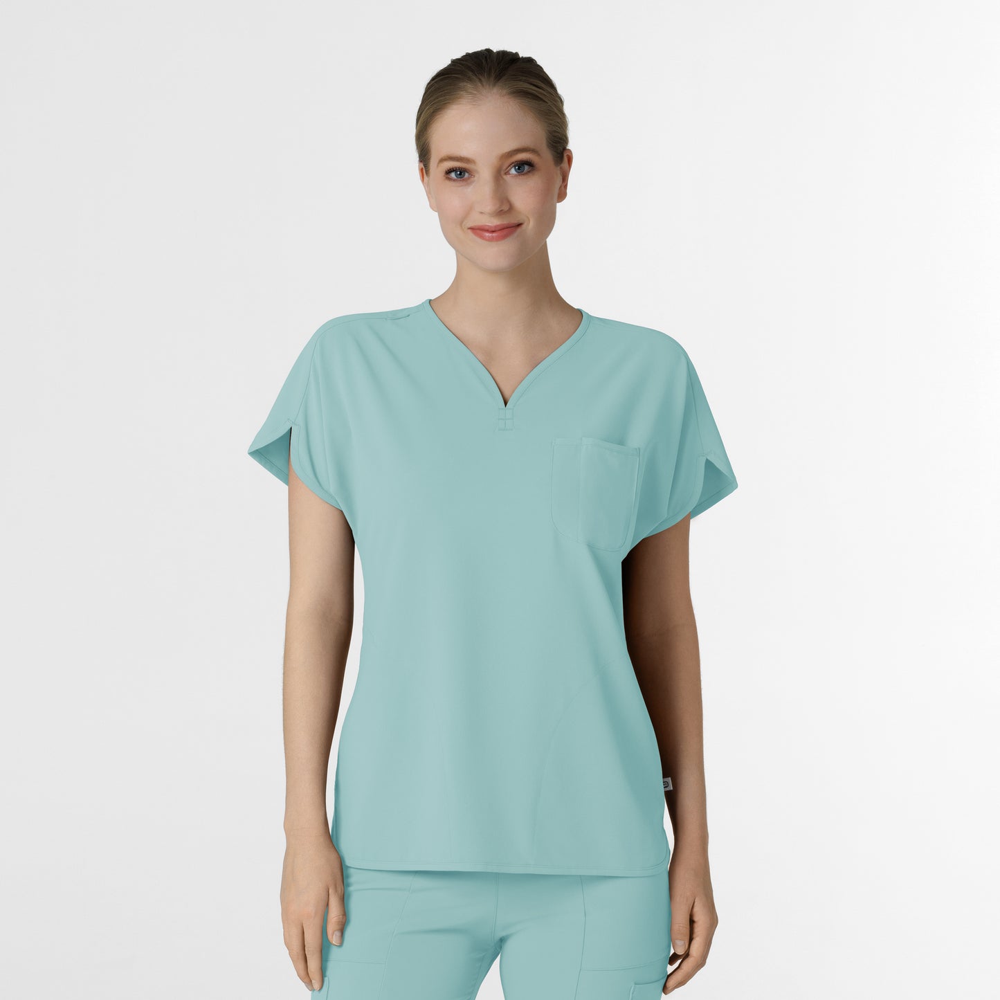 RENEW 6634 Women's Dolman Scrub Top Coastal Blue