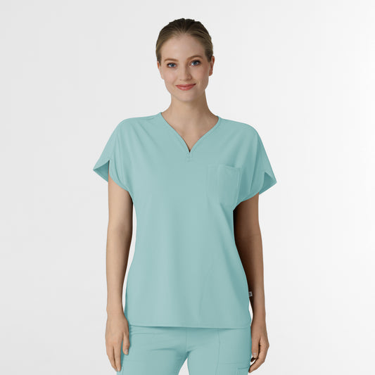 RENEW 6634 Women's Dolman Scrub Top Coastal Blue