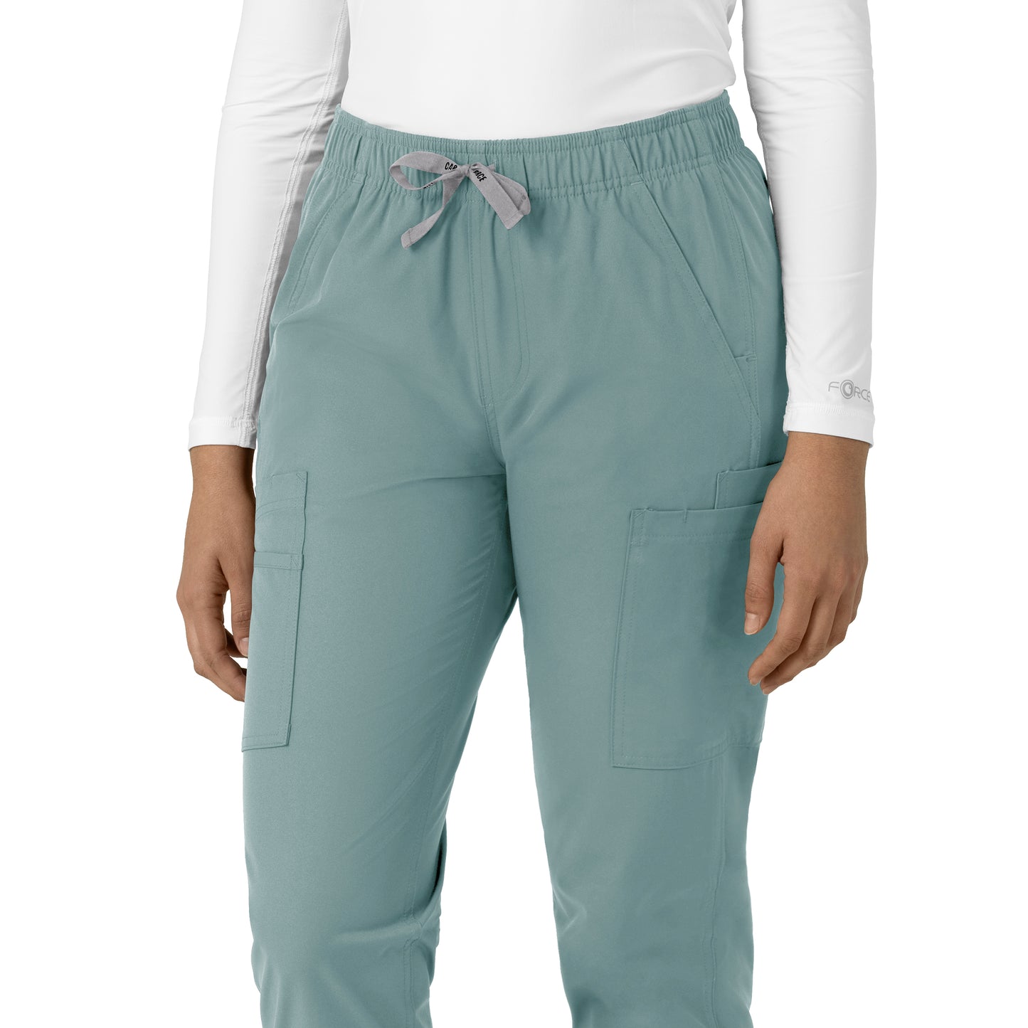 Force Essentials C51213 Straight Leg Scrub Pants Summer Blue Model Image Alternate | Carhartt