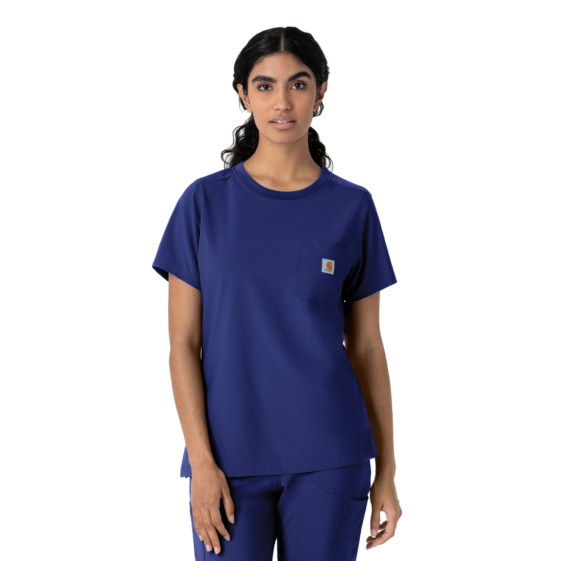 Force Cross-Flex C13510 Women's Crew Neck Scrub Top Galaxy Blue