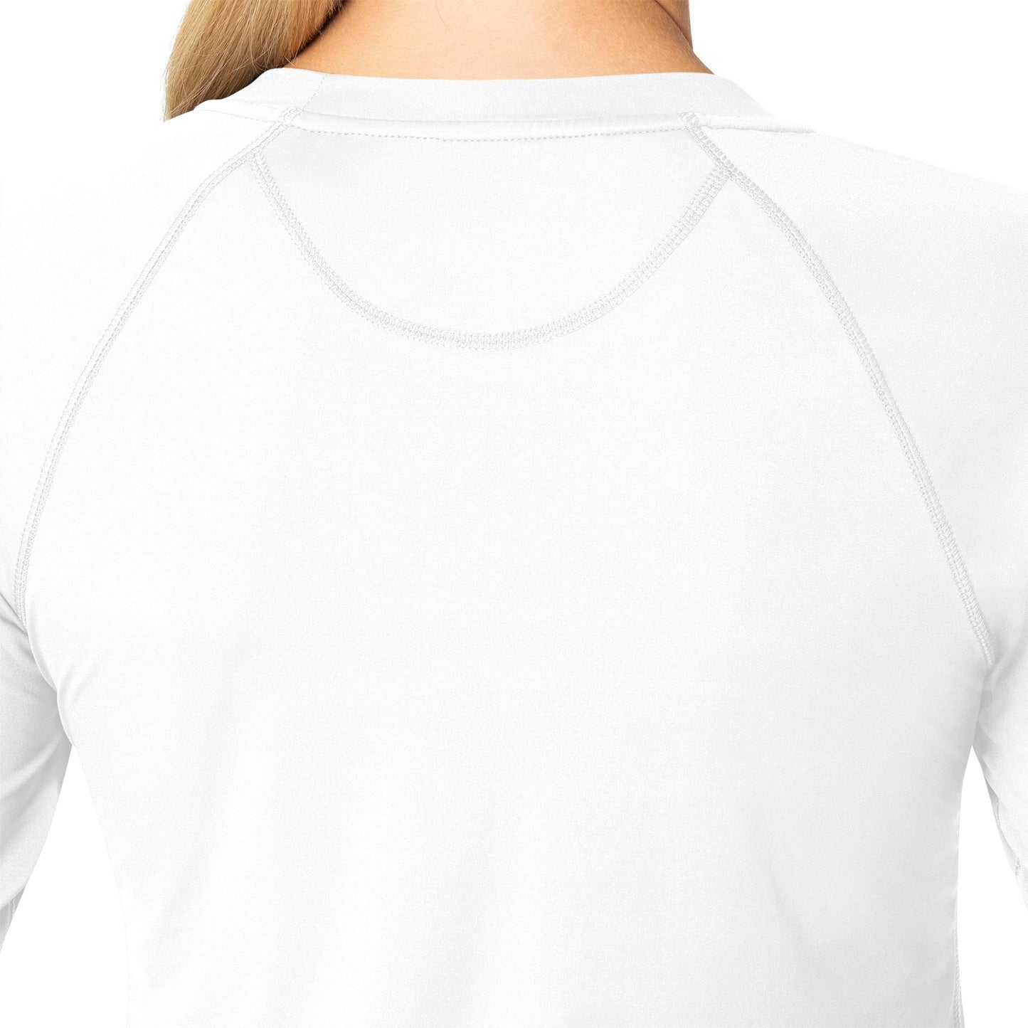 Force Sub-Scrubs C31002 Performance Long Sleeve Tee White Model Image Alternate | Carhartt