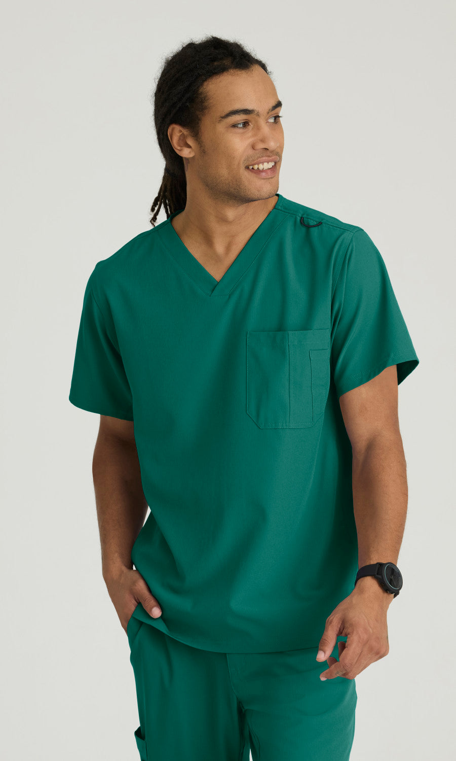 Skechers SK0112 Structure Scrub Top Hunter Green