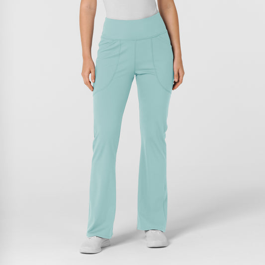 RENEW Knit 5459 Women's Flare Yoga Scrub Pants Coastal Blue
