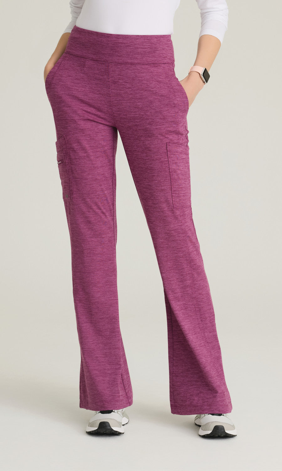 Barco One Performance Knit BOP645H Sprint Pant Dark Mauve Heather