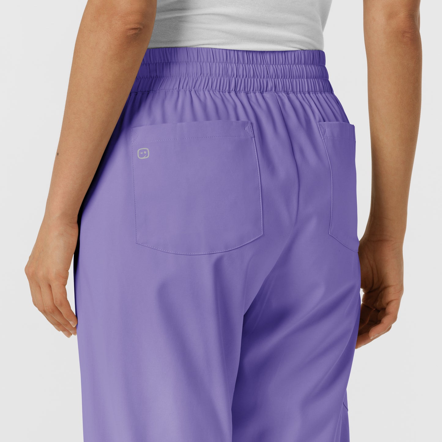 Boundless 5251 Bootcut Scrub Pants Iris Purple Model Image Alternate | Wink