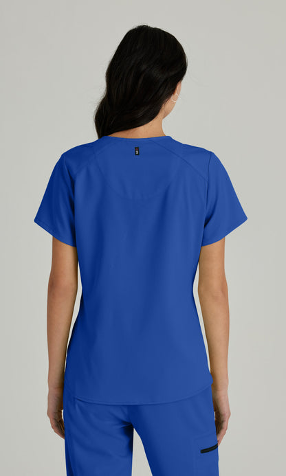 Grey's Anatomy Stretch GRST011 Emma Scrub Top Galaxy