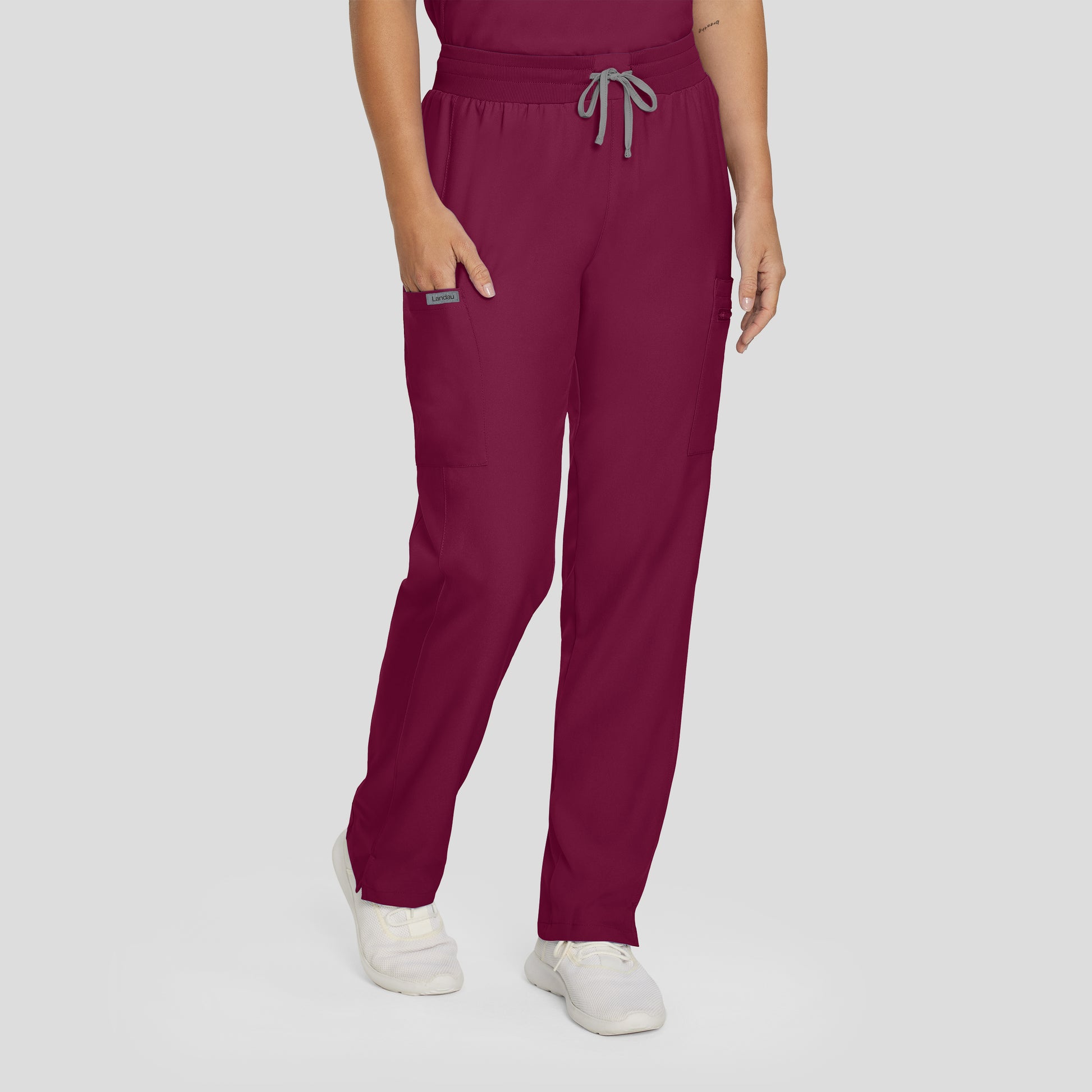 Forward LB400 Women's Cargo Scrub Pants Wine Image