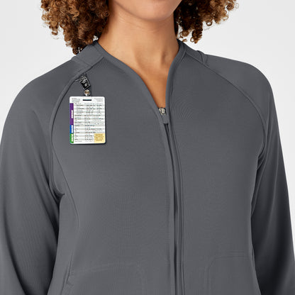 Layers 8209 Fleece Full Zip Jacket Pewter Model Image Alternate | Wink