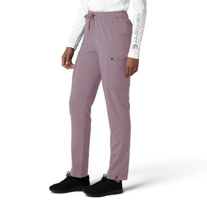 Force Cross-Flex C53210 Straight Leg Cargo Scrub Pants Lavender Mist Model Image Right Side | Carhartt