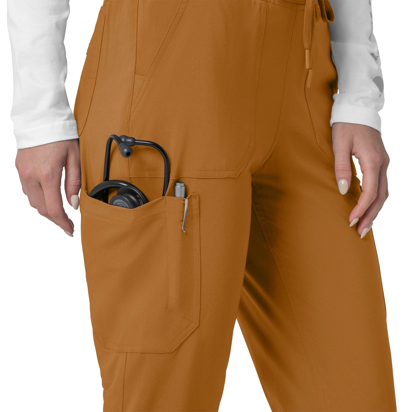 Force Cross-Flex C53110 Cargo Jogger Scrub Pants Fox Brown Model Image Alternate | Carhartt