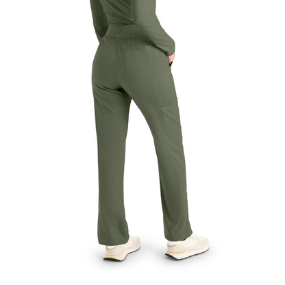 ProFlex LB405 Women's Cargo Scrub Pants Olive Moss Image