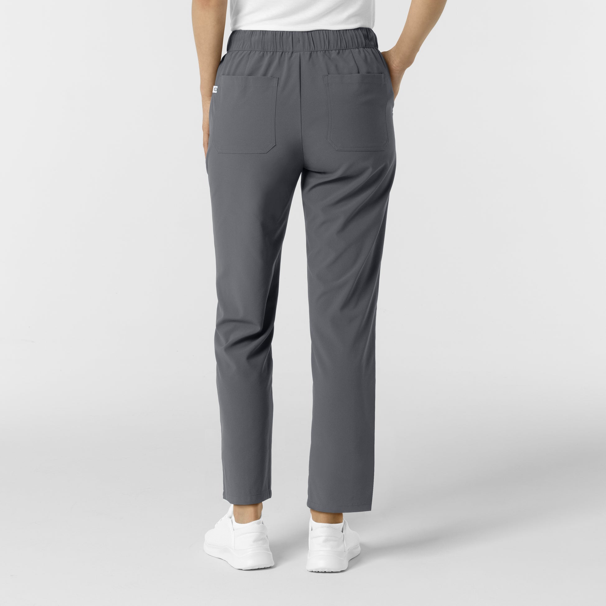 RENEW 5154 Women's Pintuck Scrub Pants Pewter
