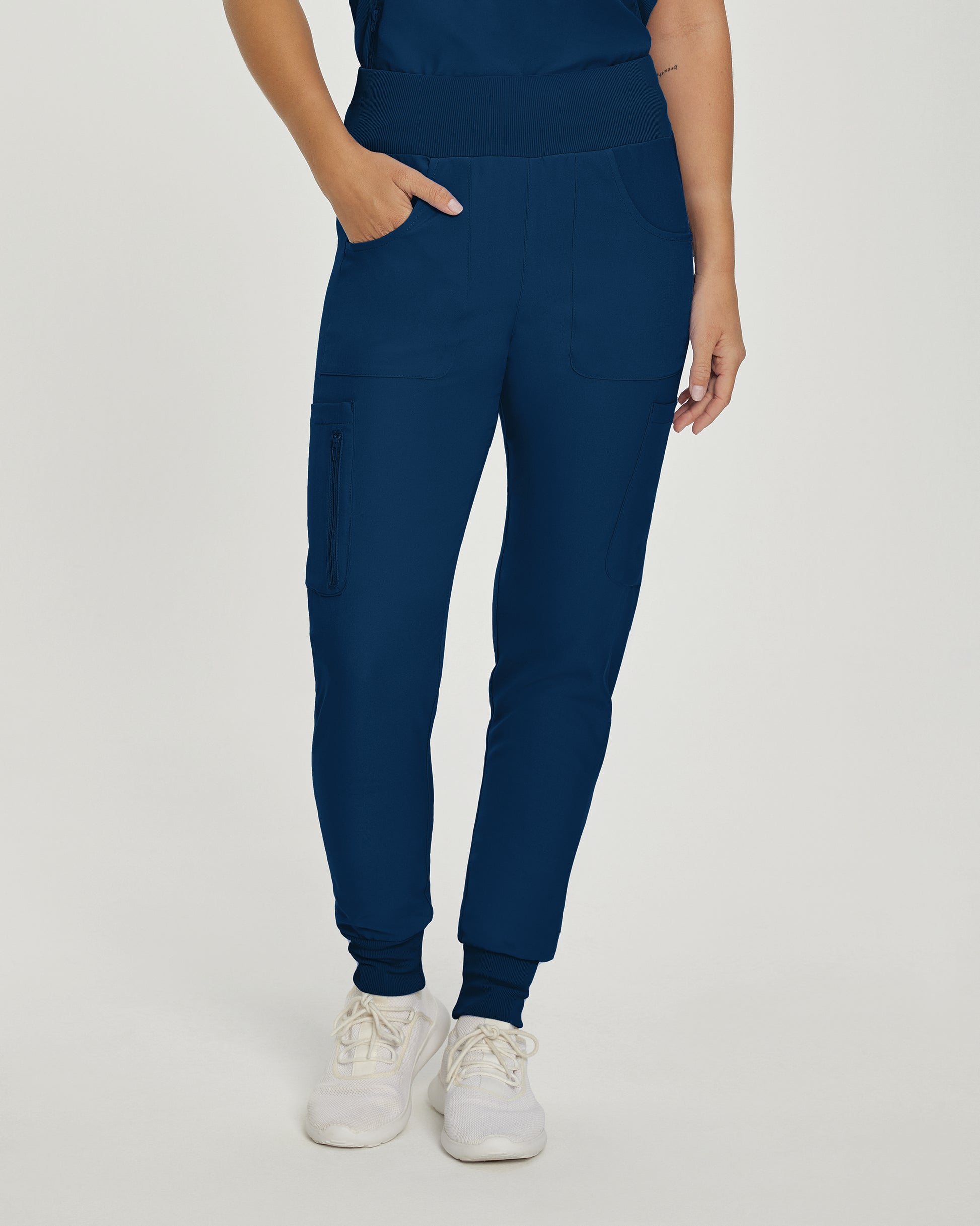 Forward LB401 Women's Jogger Scrub Pants Navy Image