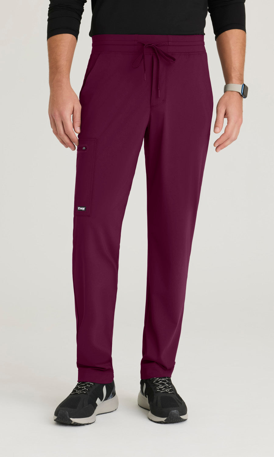 Grey's Anatomy Knits GRSP706 Focus Pant Wine - front
