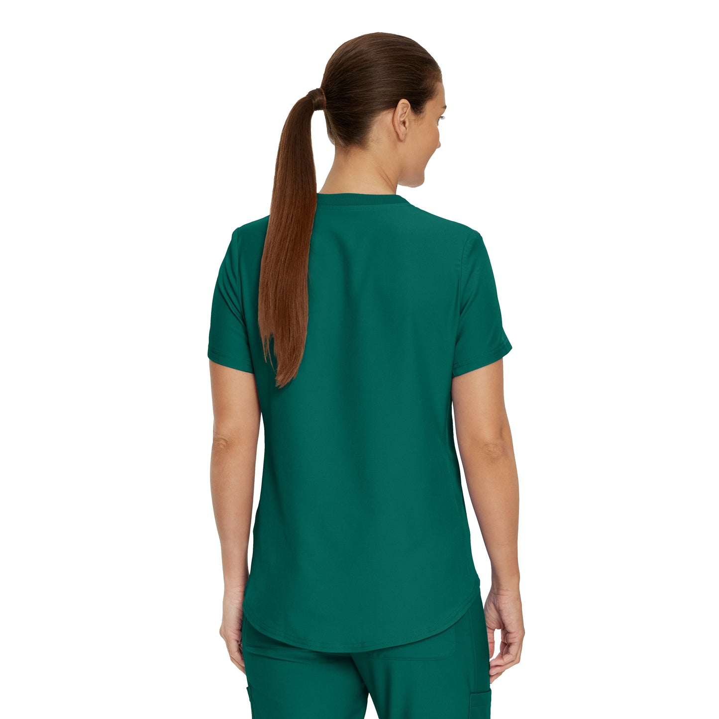 Forward LT101 Women's 2 Pocket V Neck Scrub Top Hunter Image