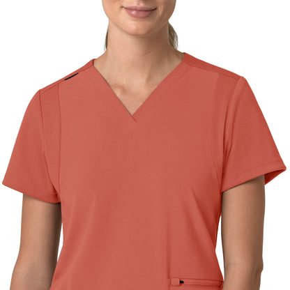 Force Cross-Flex C13210 Women's Flex Panel V-Neck Scrub Top Dusty Cedar
