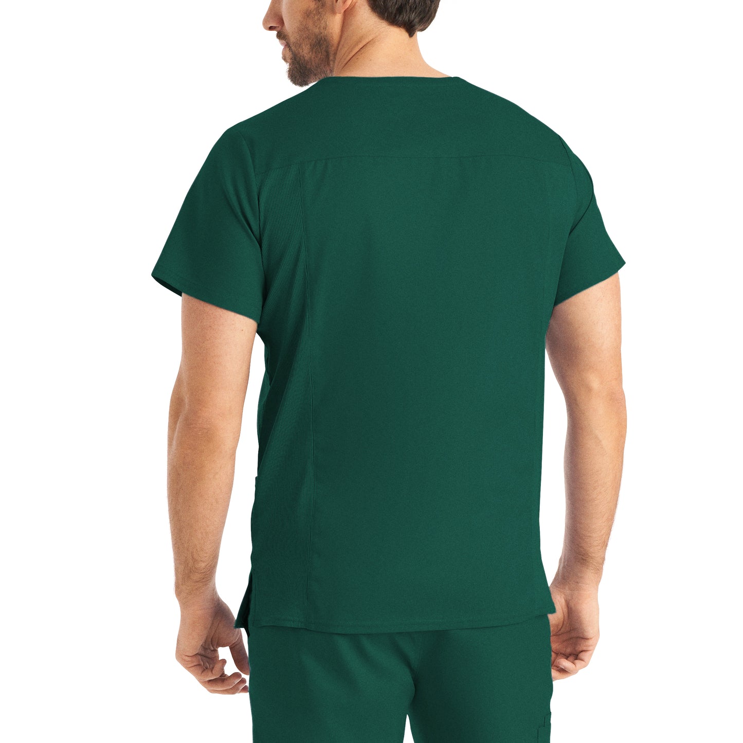 ProFlex LT109 Men's 4 Pocket V Neck Scrub Top Hunter Image