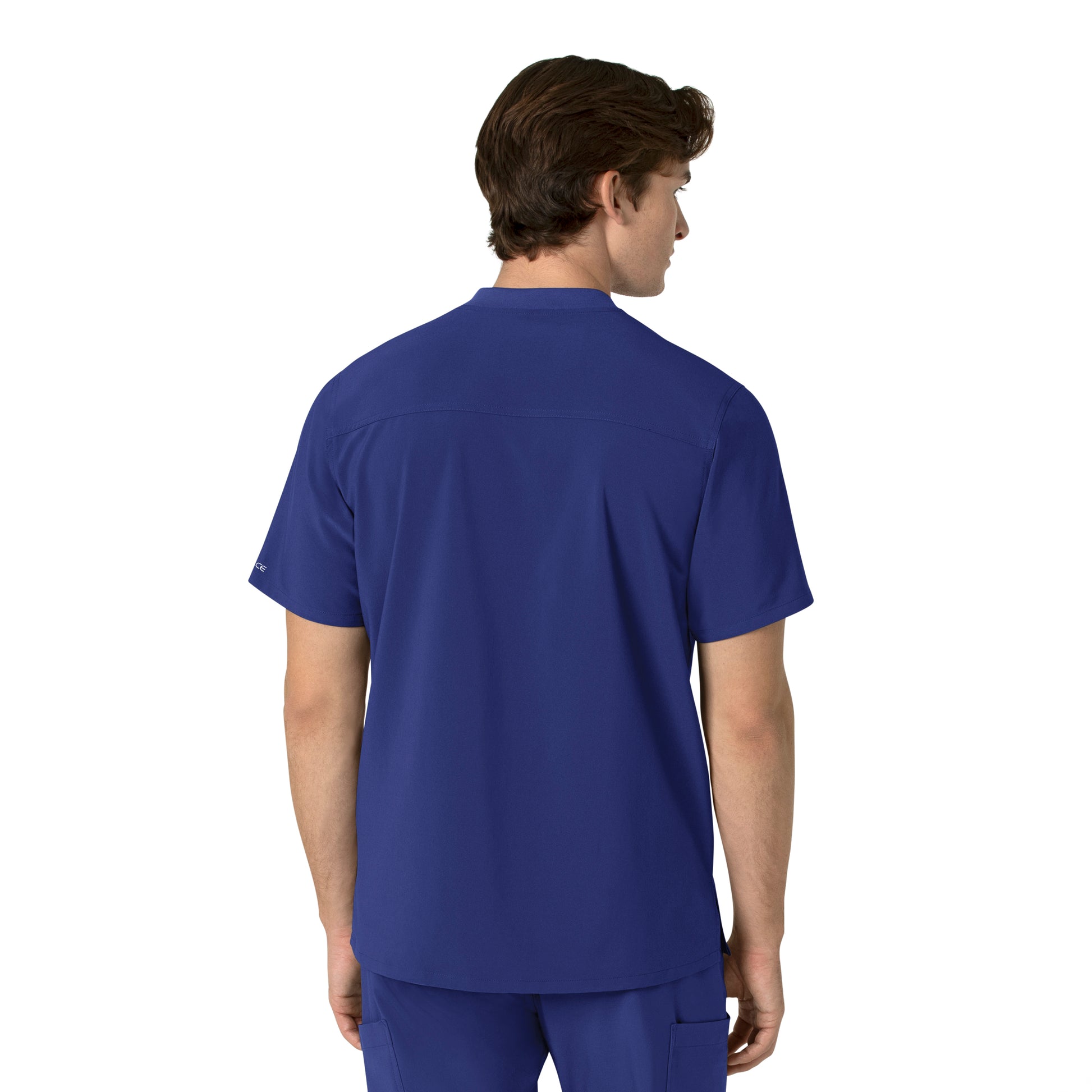 Force Cross-Flex C16310 Men's Henley Scrub Top Galaxy Blue