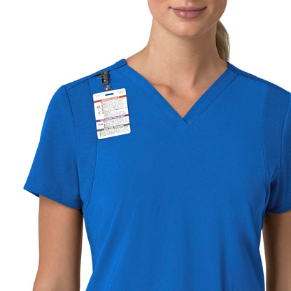 Force Cross-Flex C13210 Flex Panel V-Neck Scrub Top Royal Model Image Alternate | Carhartt