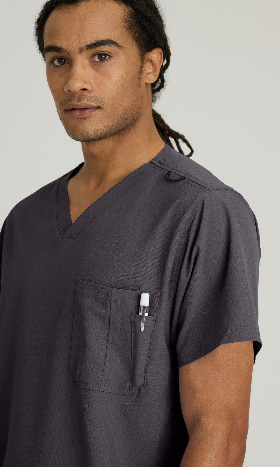 Skechers SK0112 Structure Scrub Top Pewter