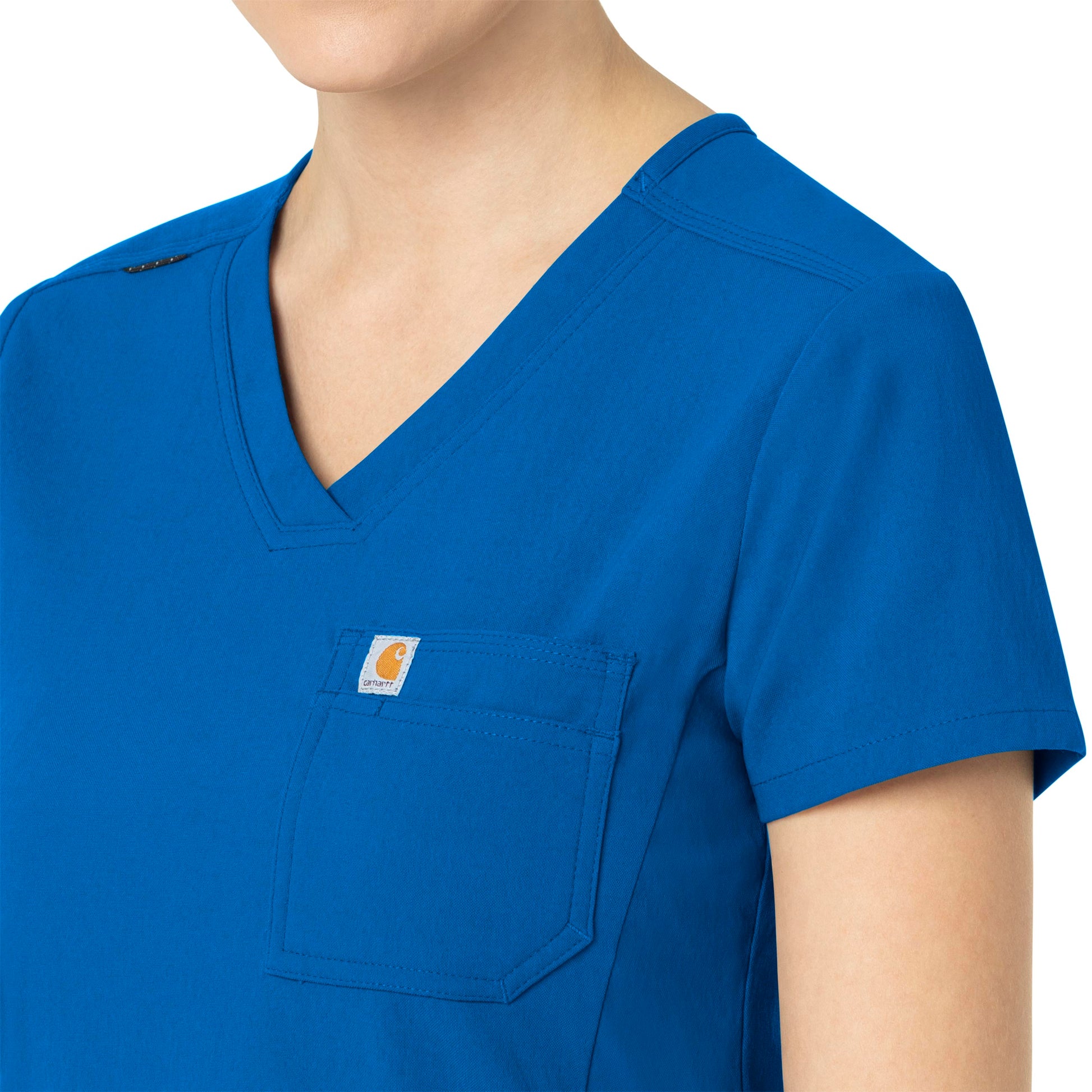 Rugged Flex Peak C12137 Tuck-In Scrub Top Royal Model Image Alternate | Carhartt