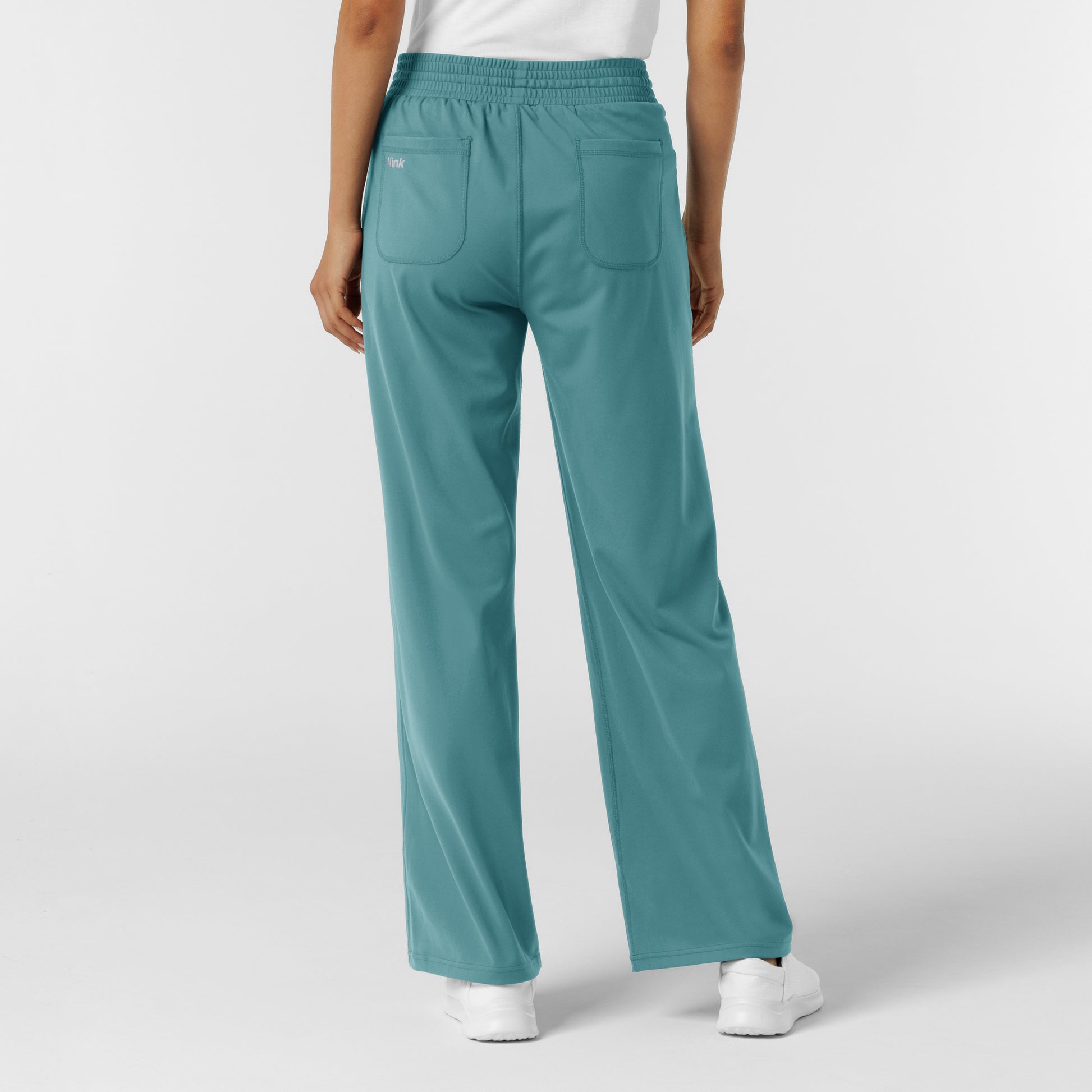 RENEW Knit 5559 Women's Wide Leg Scrub Pants Vintage Teal