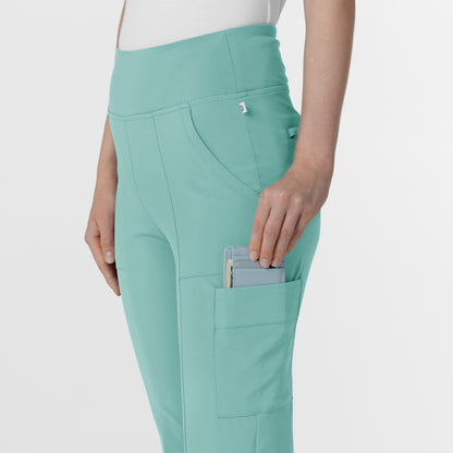 RENEW 5534 Cargo Flare Scrub Pants Turquoise Model Image Alternate | Wink