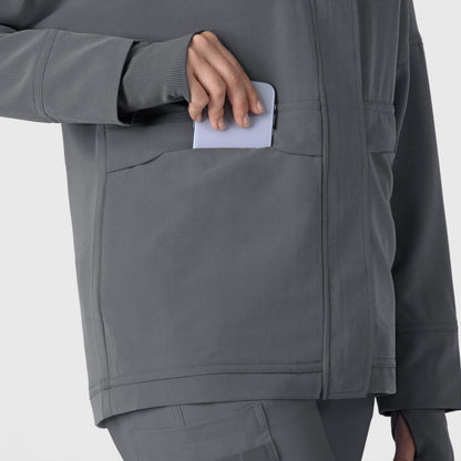 Layers 8132 Germs Happen Packable Scrub Jacket Pewter Model Image Alternate | Wink