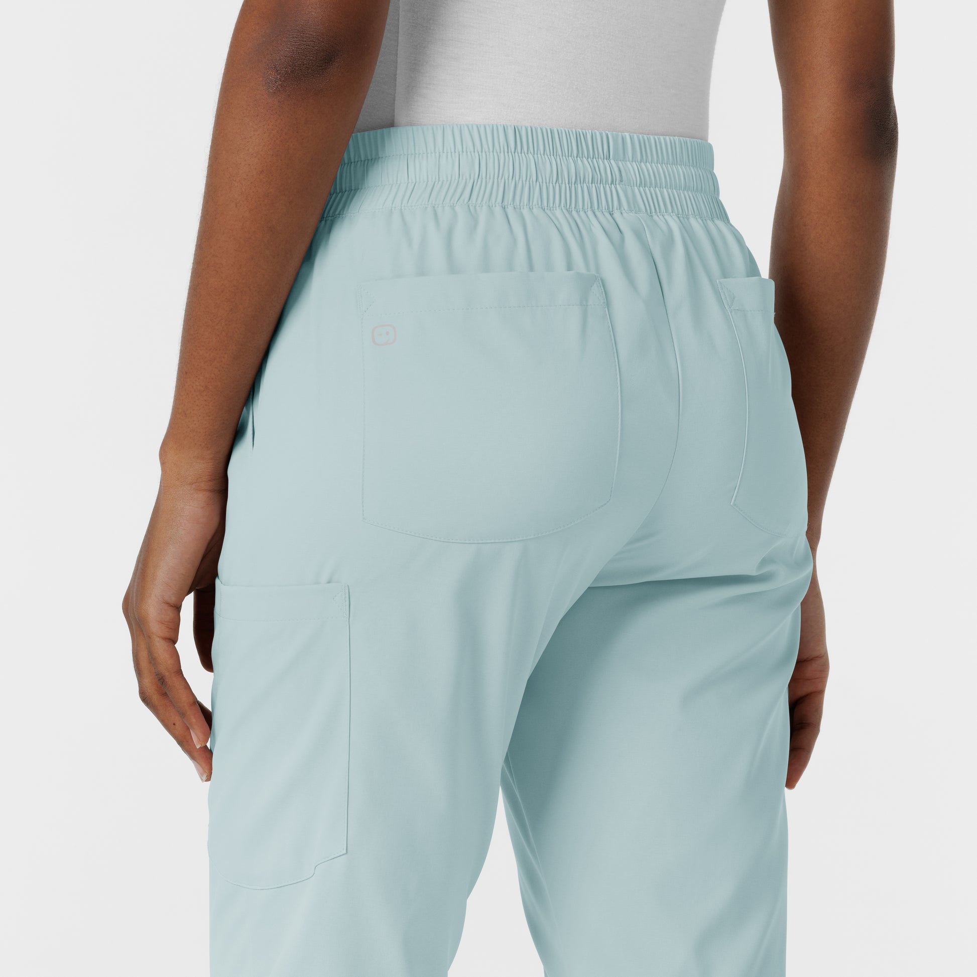 Boundless 5151 Jogger Scrub Pants Sky Blue Model Image Alternate | Wink