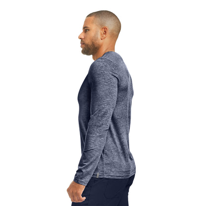 Forward LT112 Men's Long Sleeve Tee Heather Navy Image