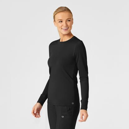 Layers 2029 Performance Long Sleeve Tee Black Model Image Right Side | Wink