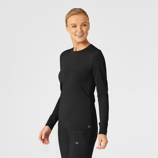 Layers 2029 Performance Long Sleeve Tee Black Model Image Right Side | Wink