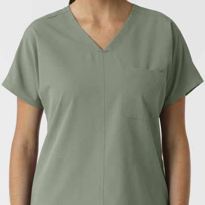 NURTUR 6280 Women's Drop Shoulder Tunic Scrub Top Sage