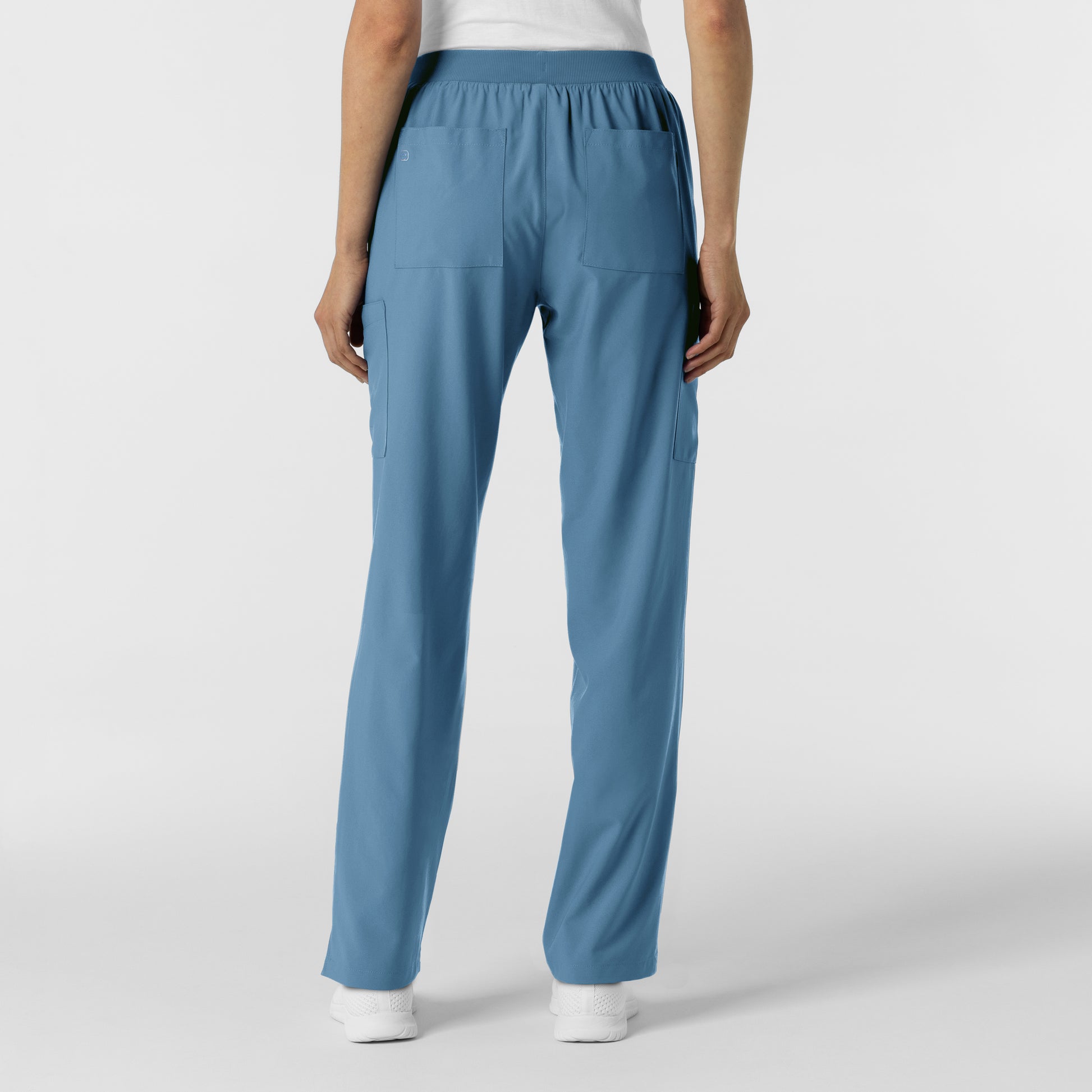 W123 5145 Women's Cargo Utility Scrub Pants Pacific Blue