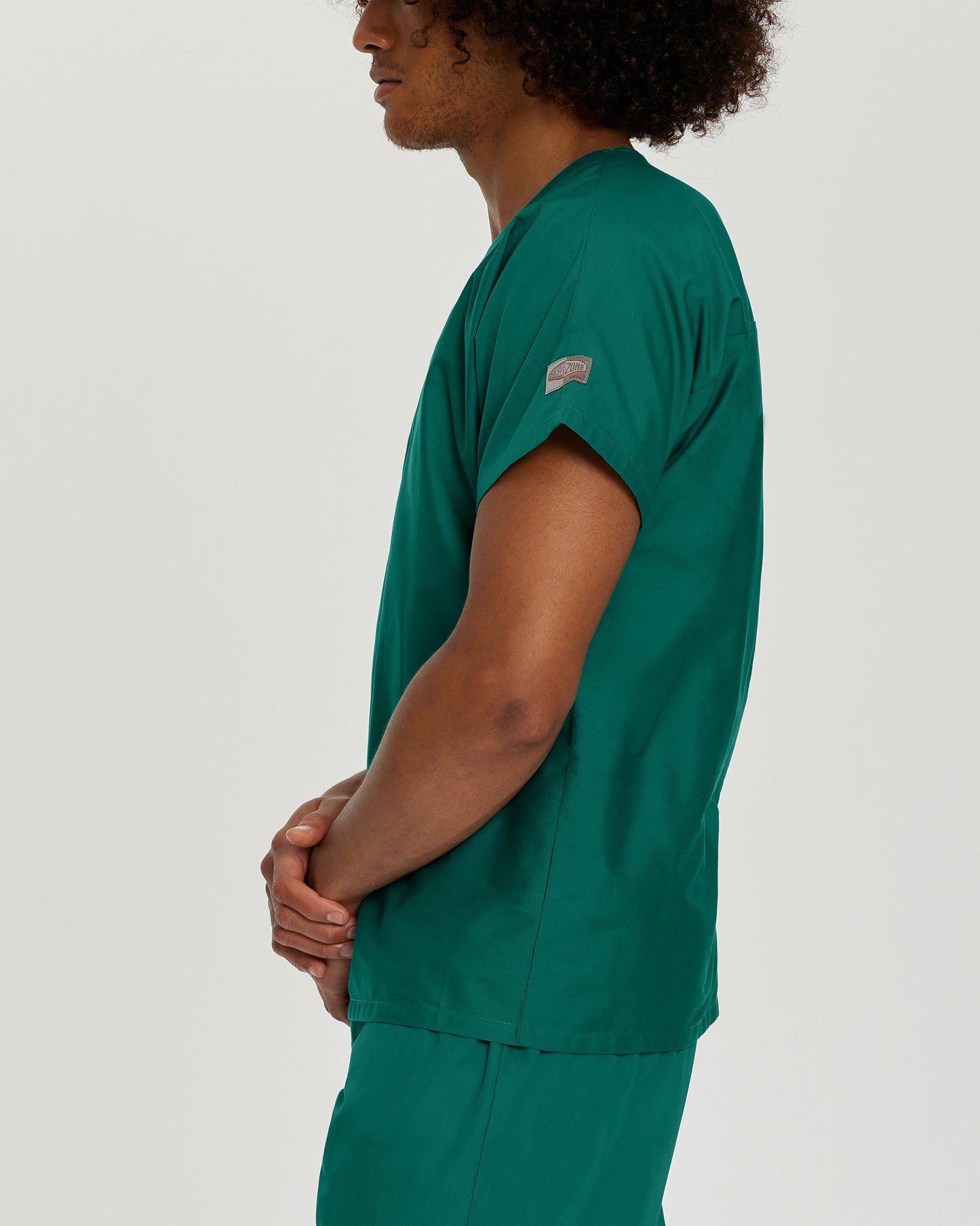 Scrub Zone LT102 Unisex V Neck Scrub Top Hunter Image