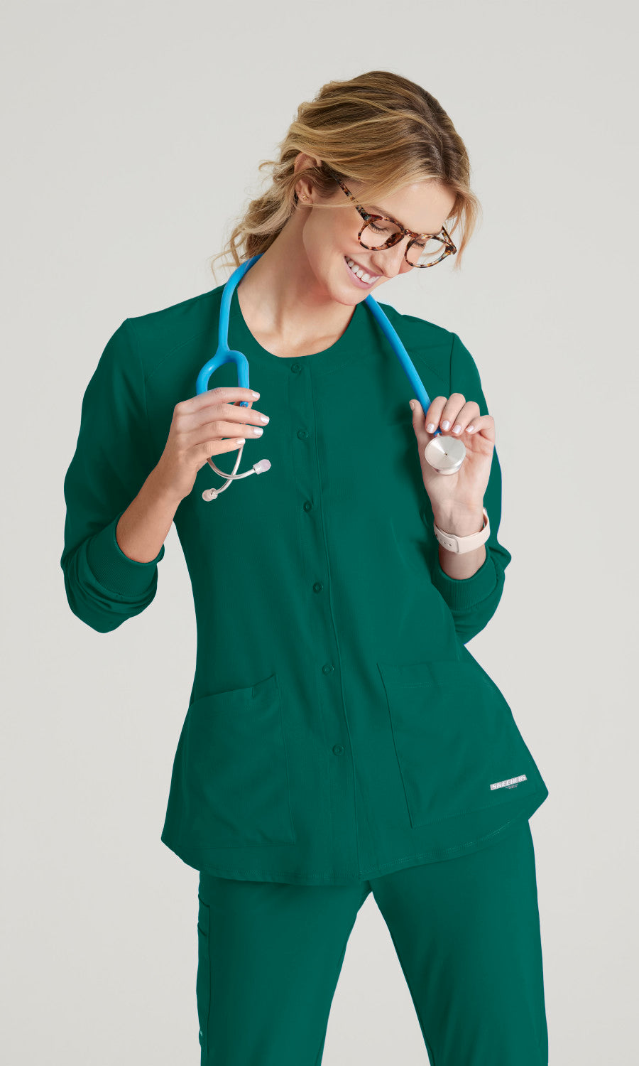 Skechers SK401 Stability Scrub Jacket Hunter Green