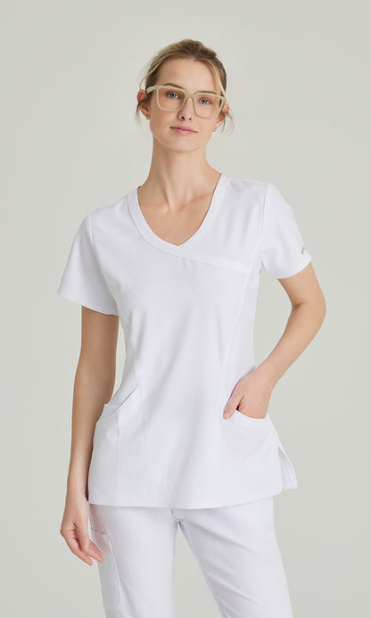 Skechers SK102 Reliance Scrub Top White